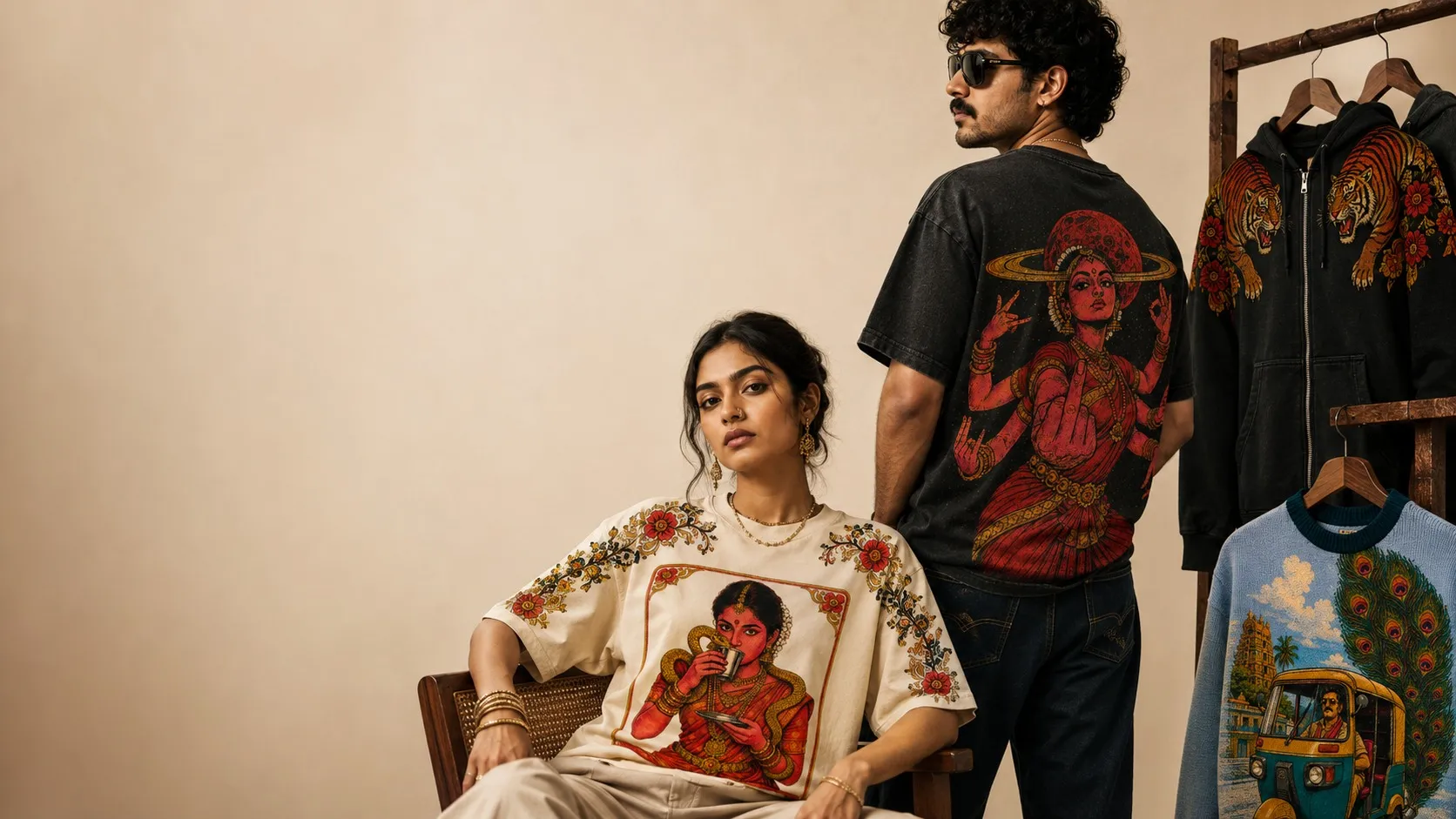 Hero illustration from the THAZHAL first drop